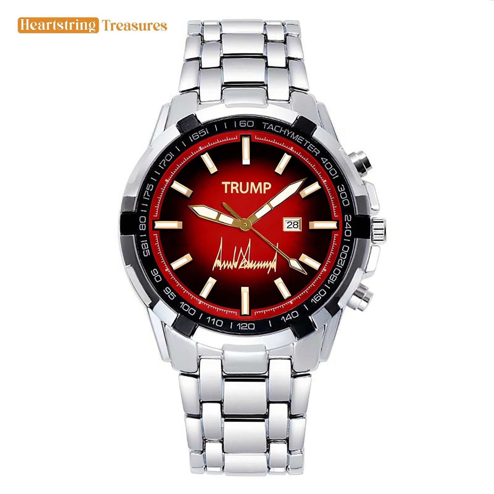 TRUMP Watch 2025 Luxury – Deep Inferno Red Dial – Watch for Men
