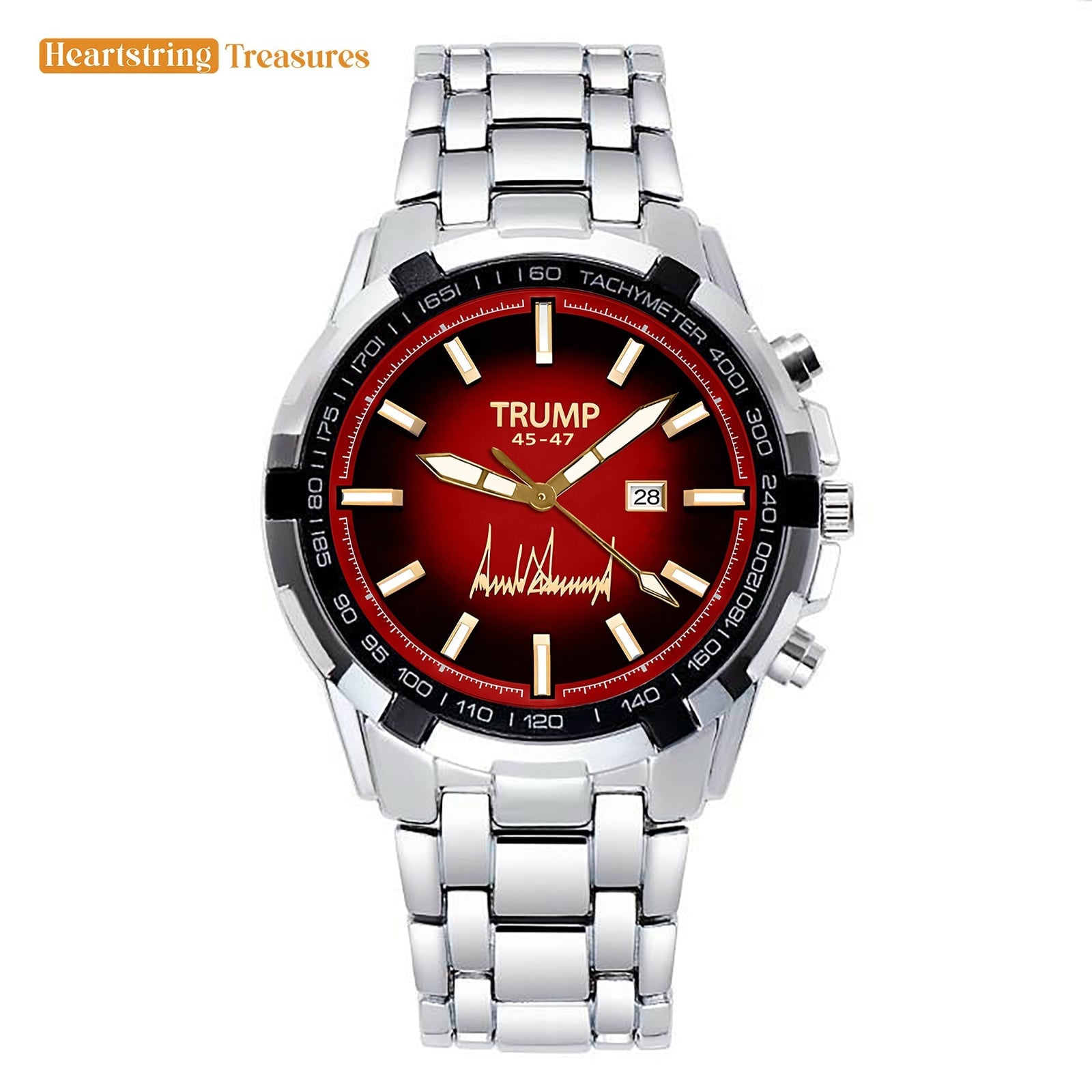 TRUMP 45-47 Watch 2025 Luxury – Deep Inferno Red Dial – Watch for Men