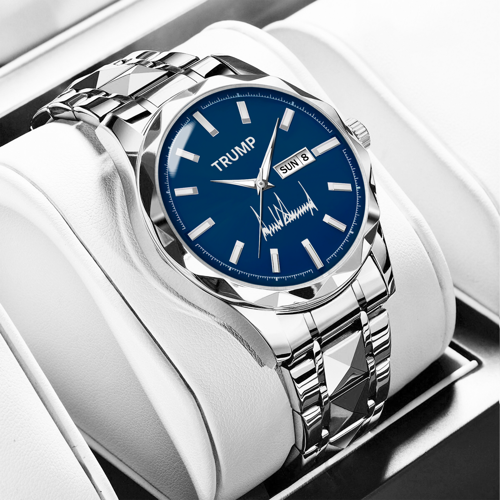 TRUMP Watch 2025 – Legacy Blue Sunburst Dial – Watch for Men