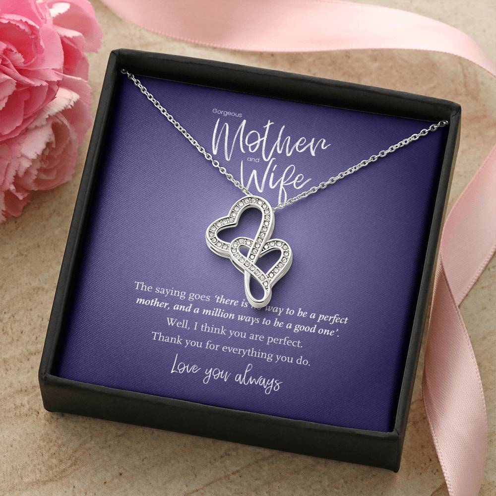 Gorgeous Mother And Wife – Double Hearts Necklace
