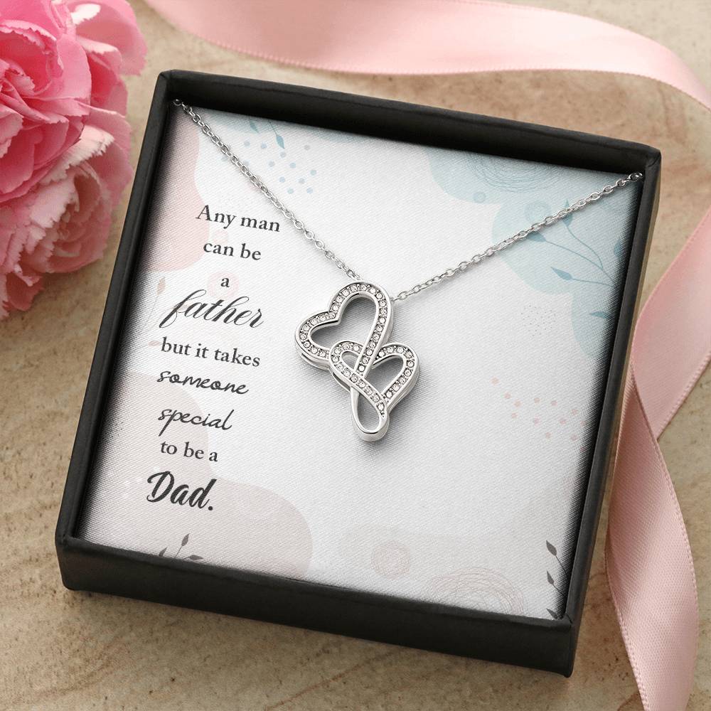 Husband - Drive Safe I Need You Here With Me - 1 Double Hearts Necklace