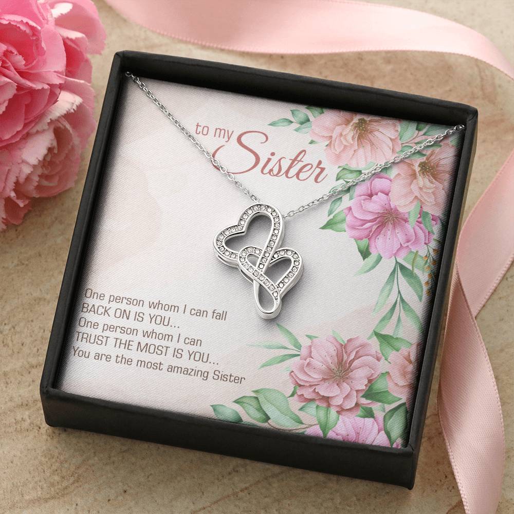 Collection Sister - Most Amazing Sister - Double Hearts Necklace