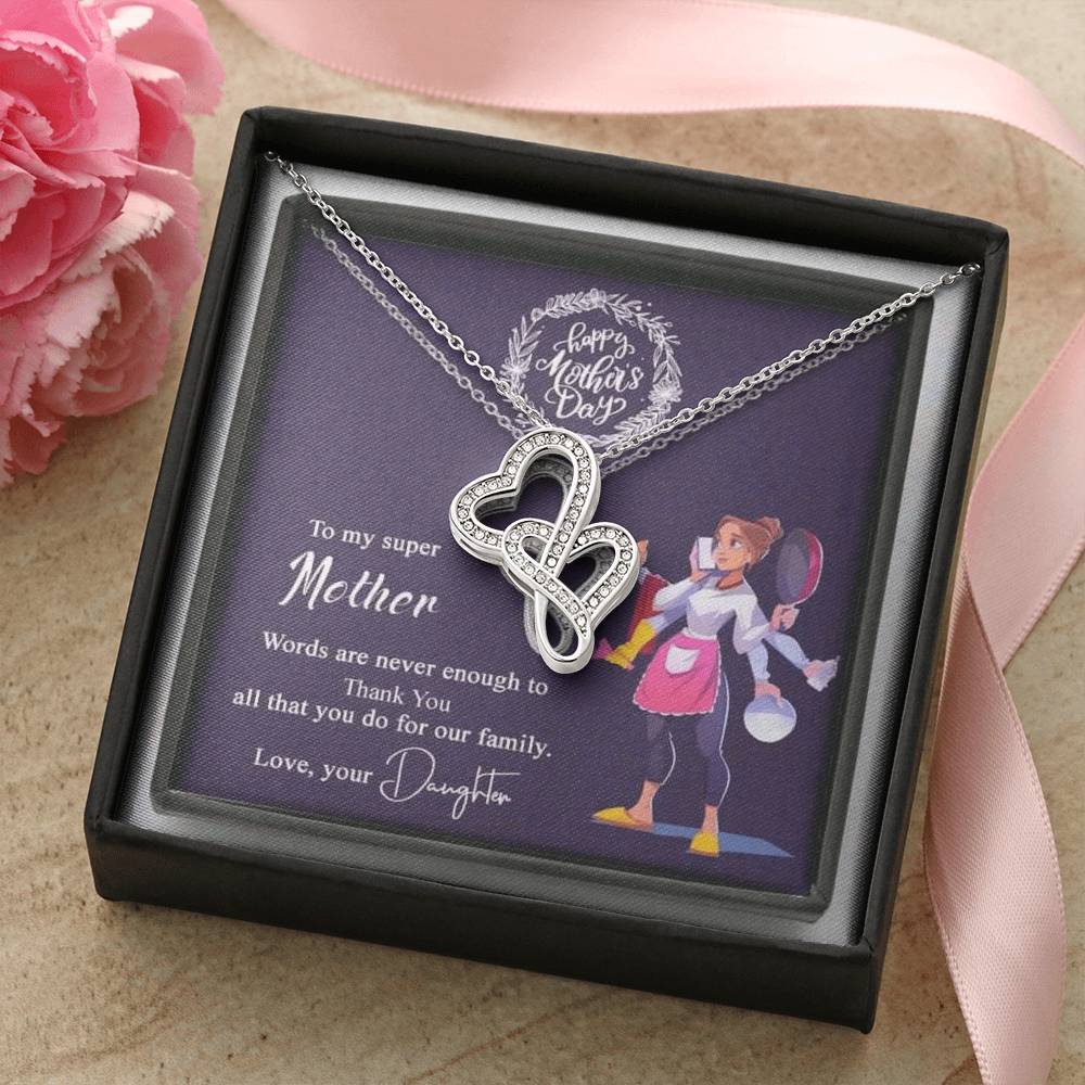 Gorgeous Double Hearts Necklace