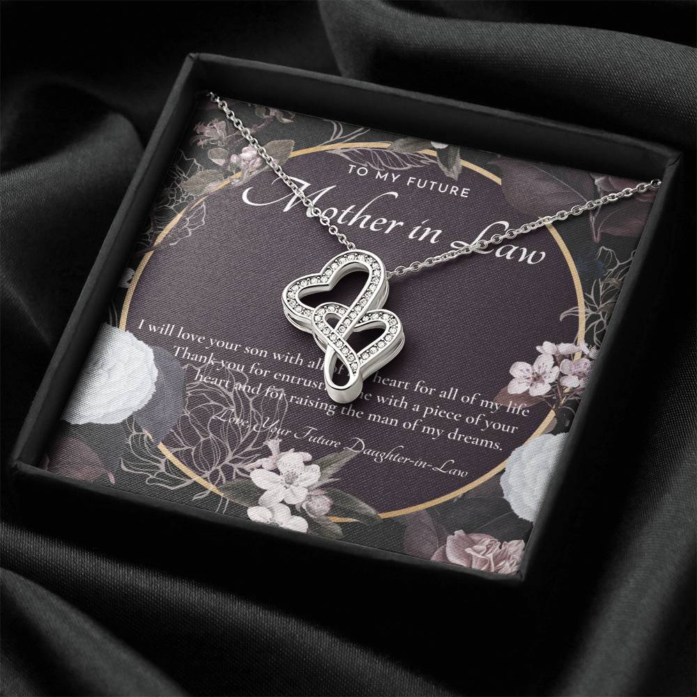 Future Mother In Law Gift Mom In Law Jewelry Mother's Day Gift For Mother-In-Law Gift For Mother In Law Mother-In- 2 Double Hearts Necklace