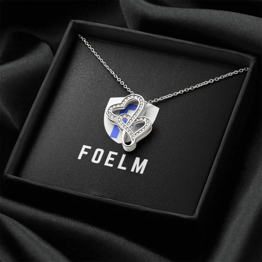 Double Heart Chain Double Hearts Necklace