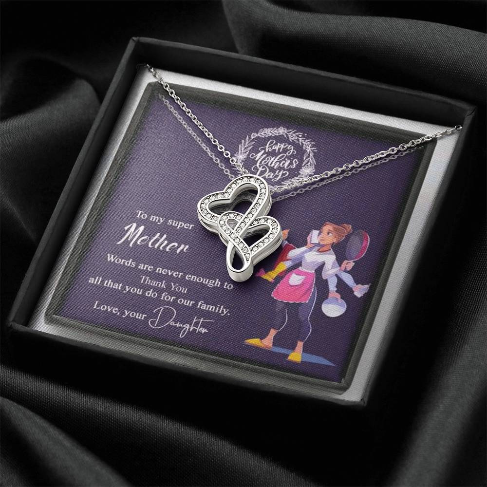 Gorgeous Double Hearts Necklace