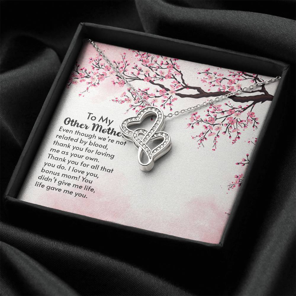 To My Mother - Double Hearts Necklace