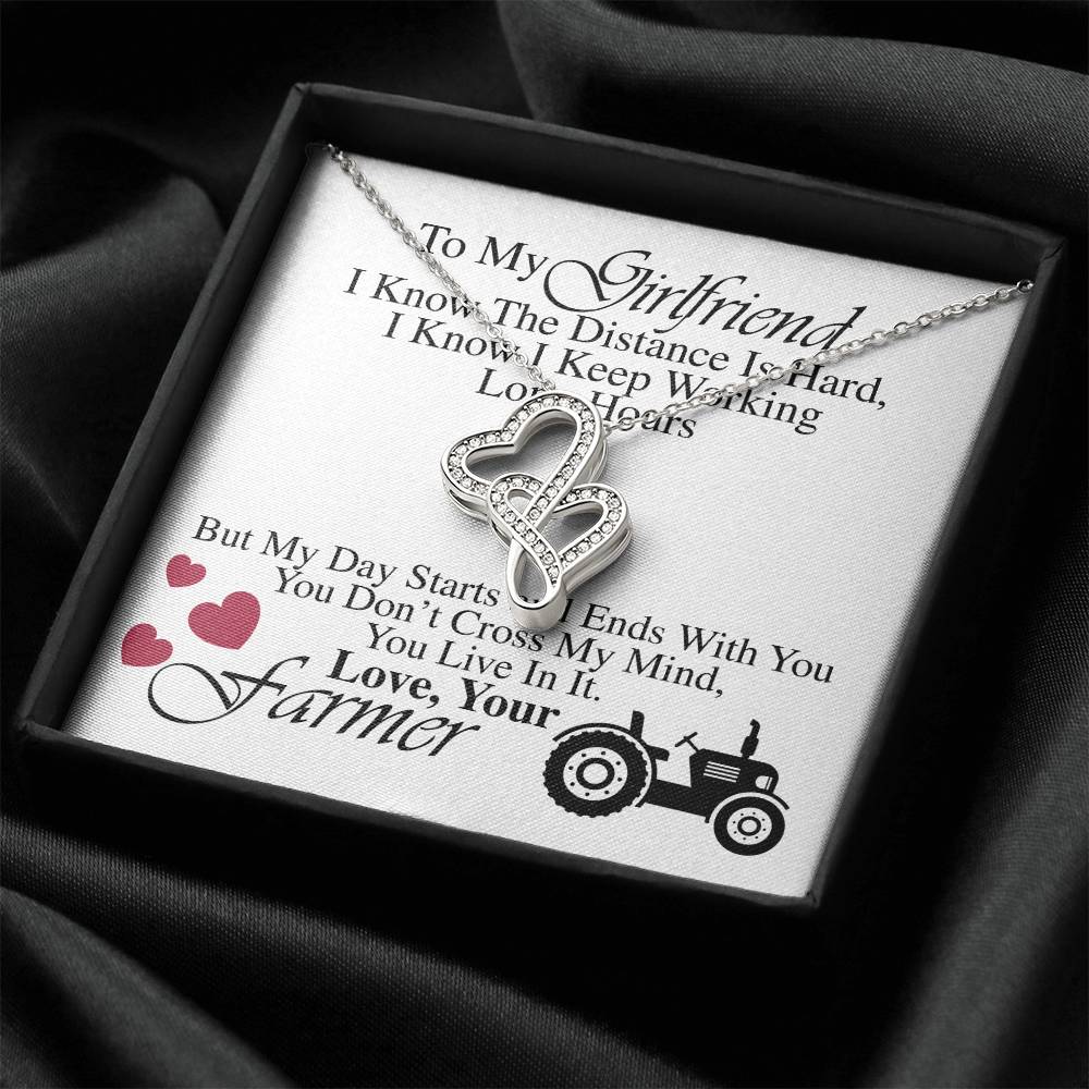 Farmer's Girlfriend - Double Hearts Necklace