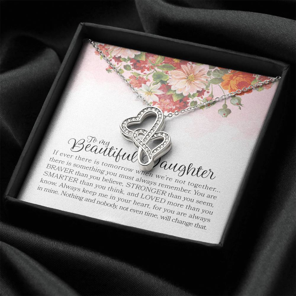 Double Heart Necklace For Daughter Double Hearts Necklace