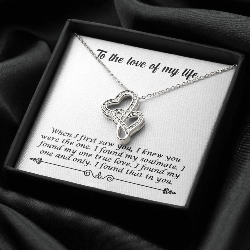 My Soulmate Double Hearts Necklace