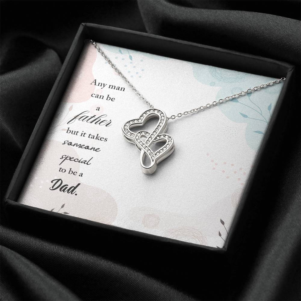 Husband - Drive Safe I Need You Here With Me - 1 Double Hearts Necklace