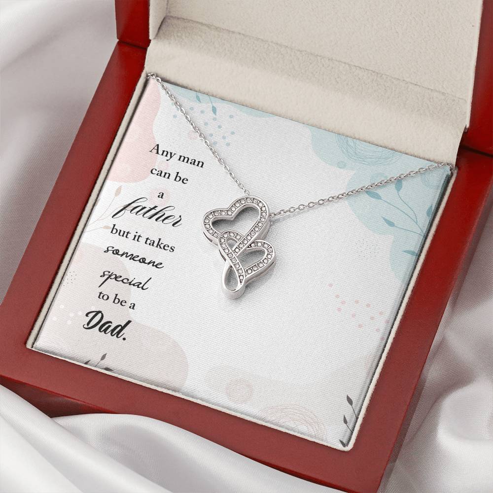 Husband - Drive Safe I Need You Here With Me - 1 Double Hearts Necklace