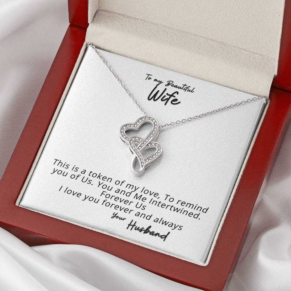Beautiful Wife 1 Double Hearts Necklace