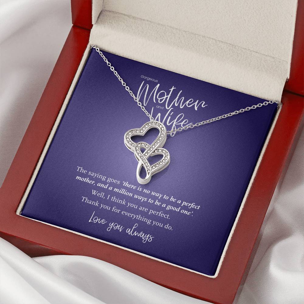 Gorgeous Mother And Wife – Double Hearts Necklace
