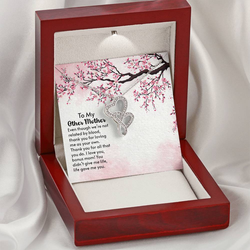 To My Mother - Double Hearts Necklace