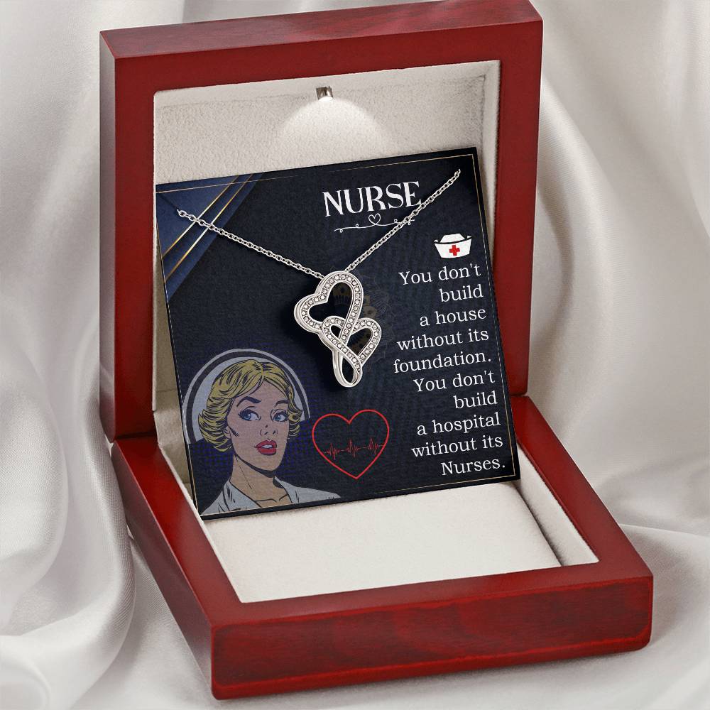 Nurse - You Don T Build A House - Double Hearts Necklace