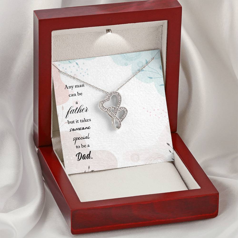 Husband - Drive Safe I Need You Here With Me - 1 Double Hearts Necklace