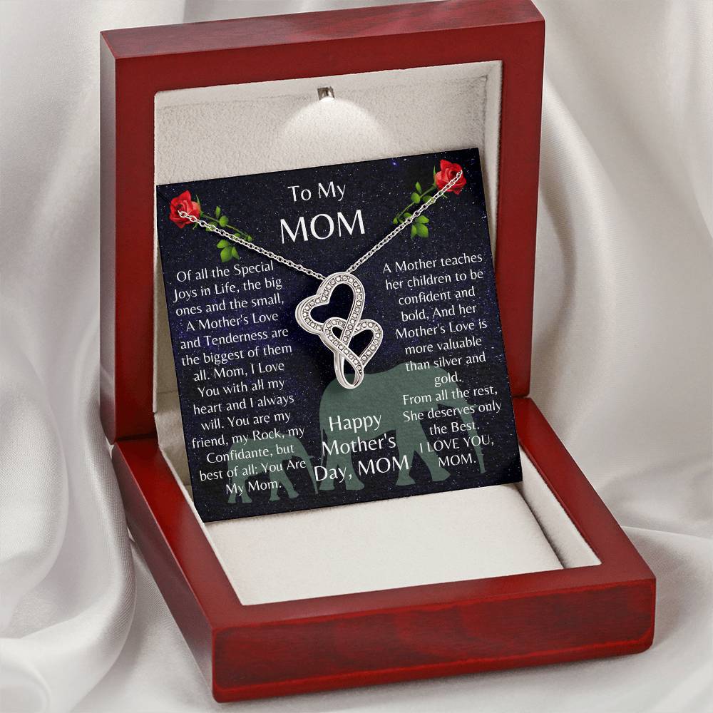 Exquisitely Beautiful The For Mom š¹š Double Hearts Necklace