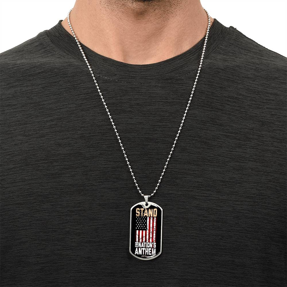 National Anthem ๐บ๐ธ - Army Tag Necklace, Dog Tag Necklace