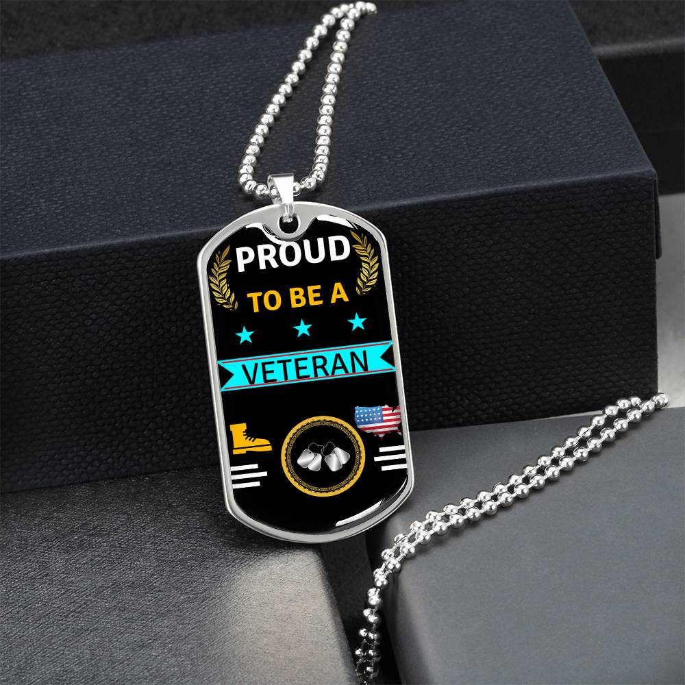 Veteran Dog Tag - Army Tag Necklace, Dog Tag Necklace