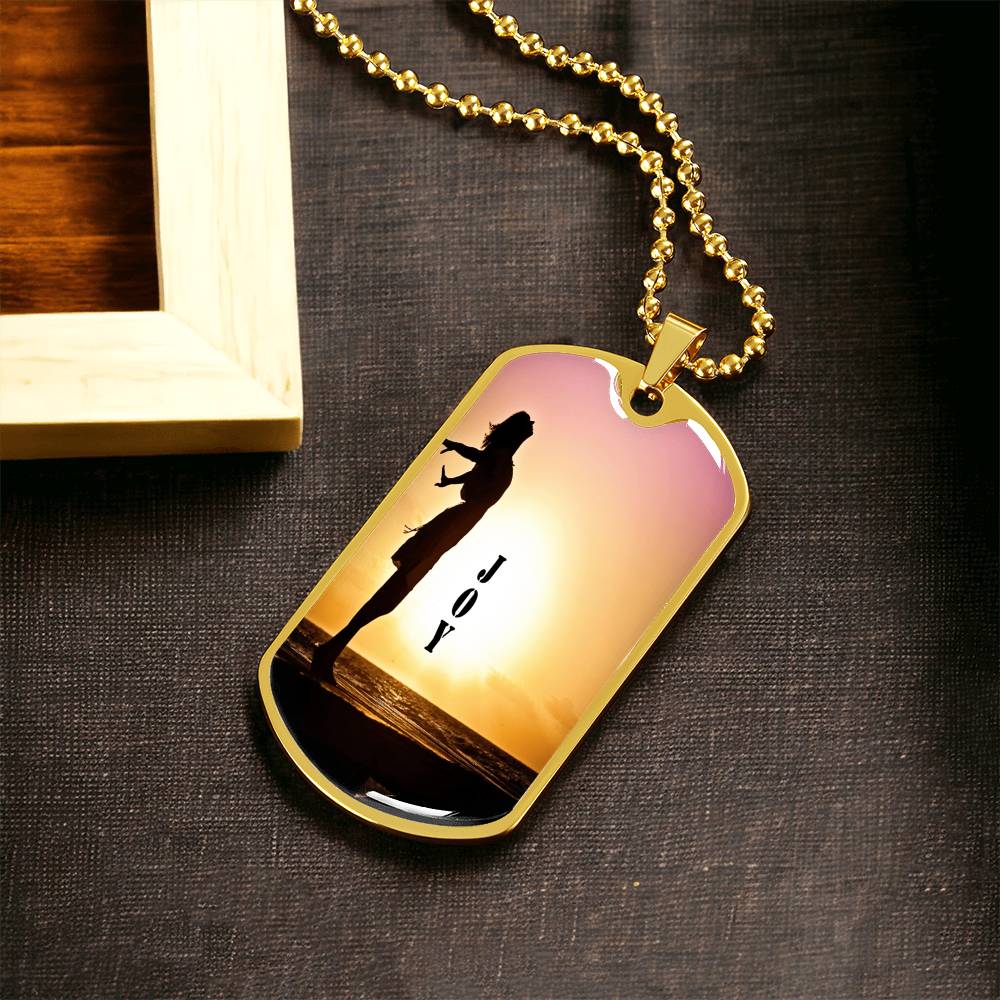 Joy - Army Tag Necklace, Dog Tag Necklace