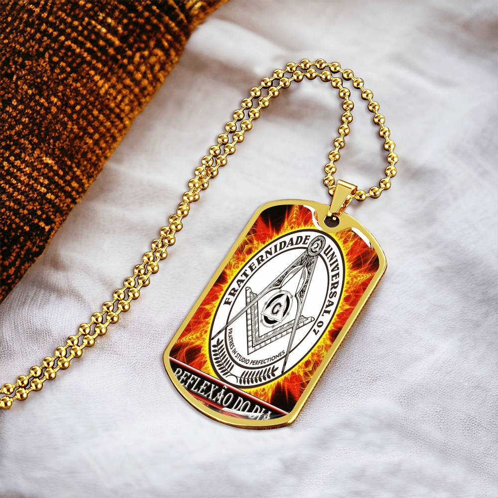 Reflexao Do Dia - Army Tag Necklace, Dog Tag Necklace