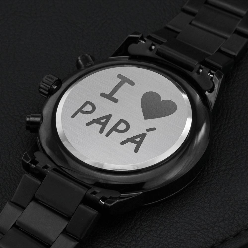 Gift For Dad - Father's Day - Watch For Dad Stepdad Bonus Dad Engraving Chronograph Watch