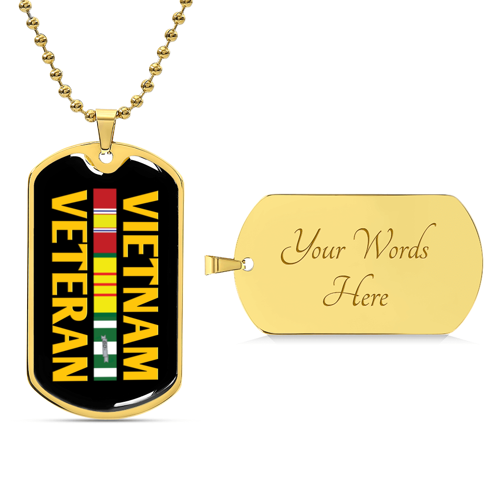 Vietnam Veteran Dog Tag - Army Tag Necklace, Dog Tag Necklace