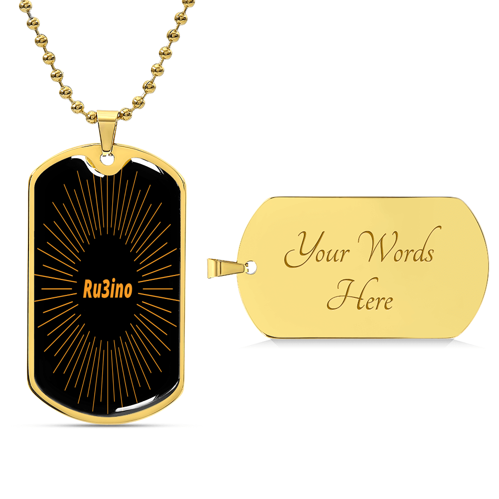 Ru3ino - Army Tag Necklace, Dog Tag Necklace