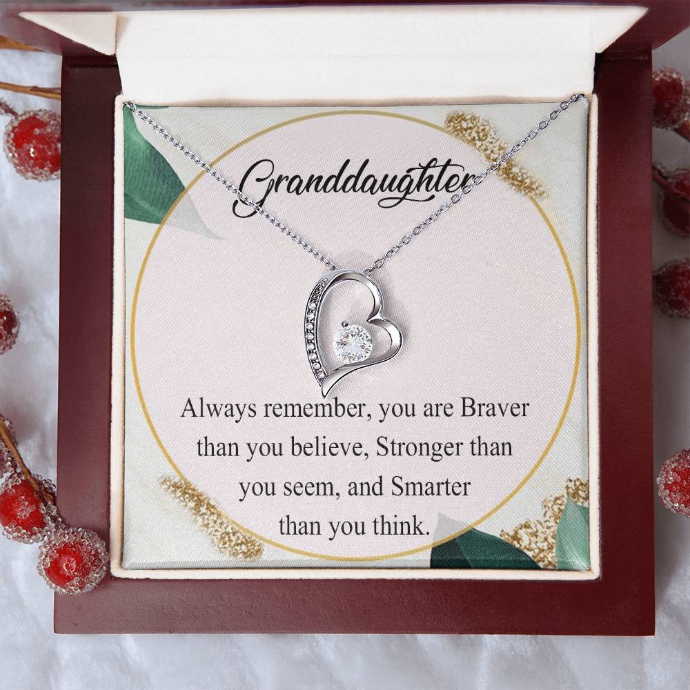 Granddaughter Necklace Customize Granddaughter Necklace Gift Forever Love Necklace For Daughter Granddaughter's Birthday Necklace Forever Love Necklace