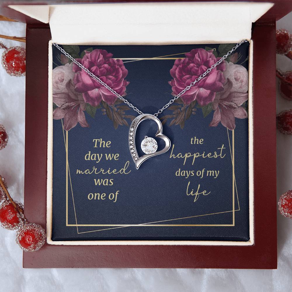 The Day We Married Gift For Wife Forever Love Necklace