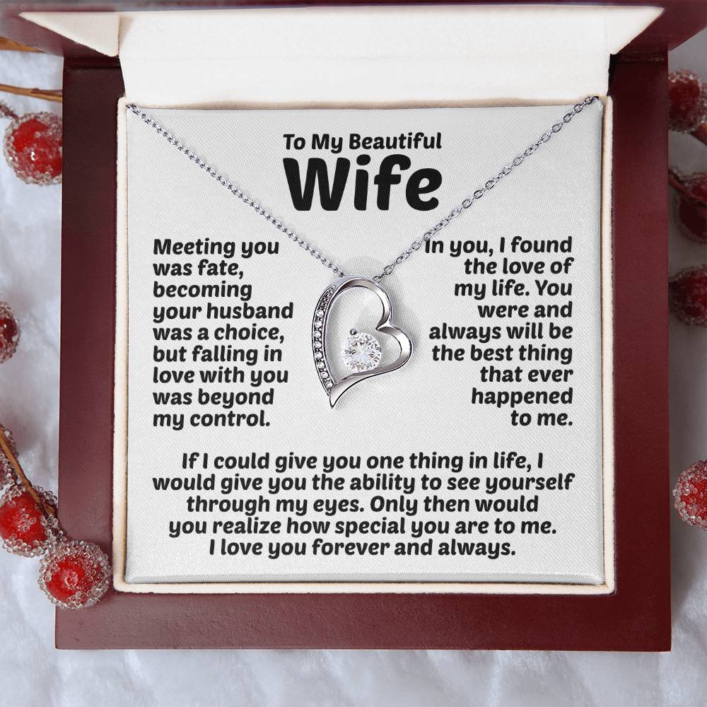 Wife Necklace Forever Love Forever Love Necklace