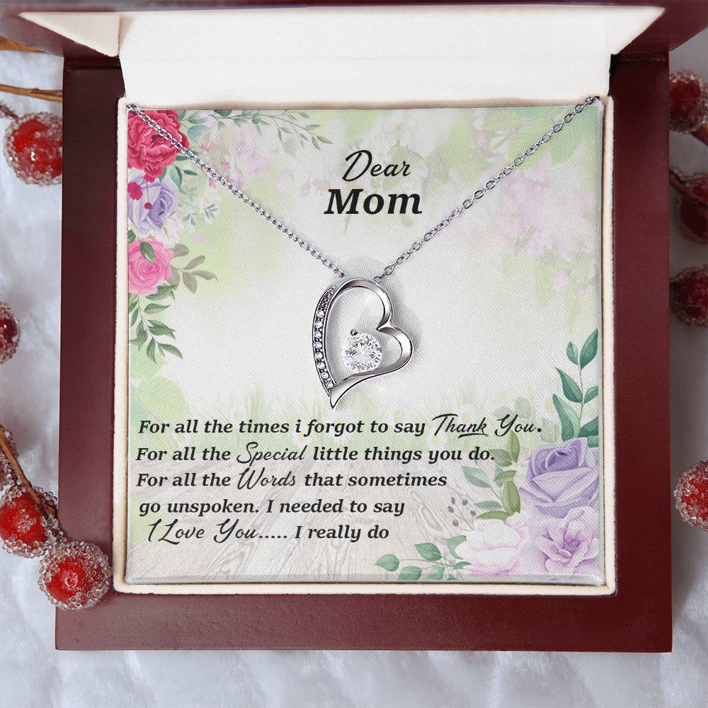 Thank You Mom Forever Love Necklace