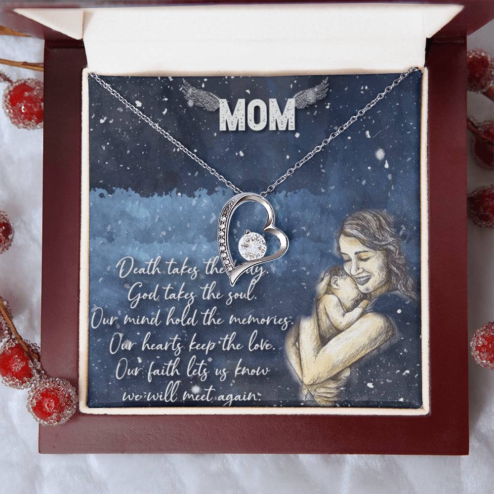 Love You Mom Forever Love Necklace