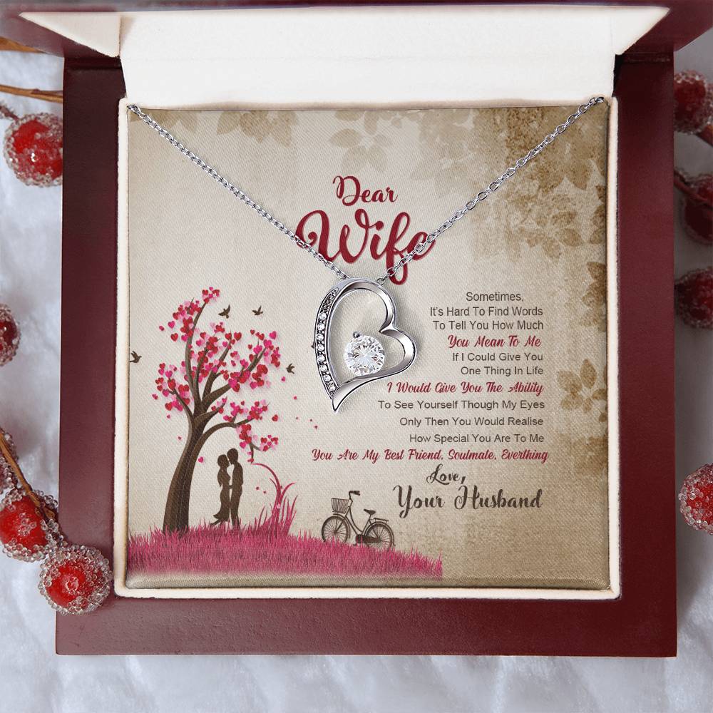 To My Wife Forever Love Necklace