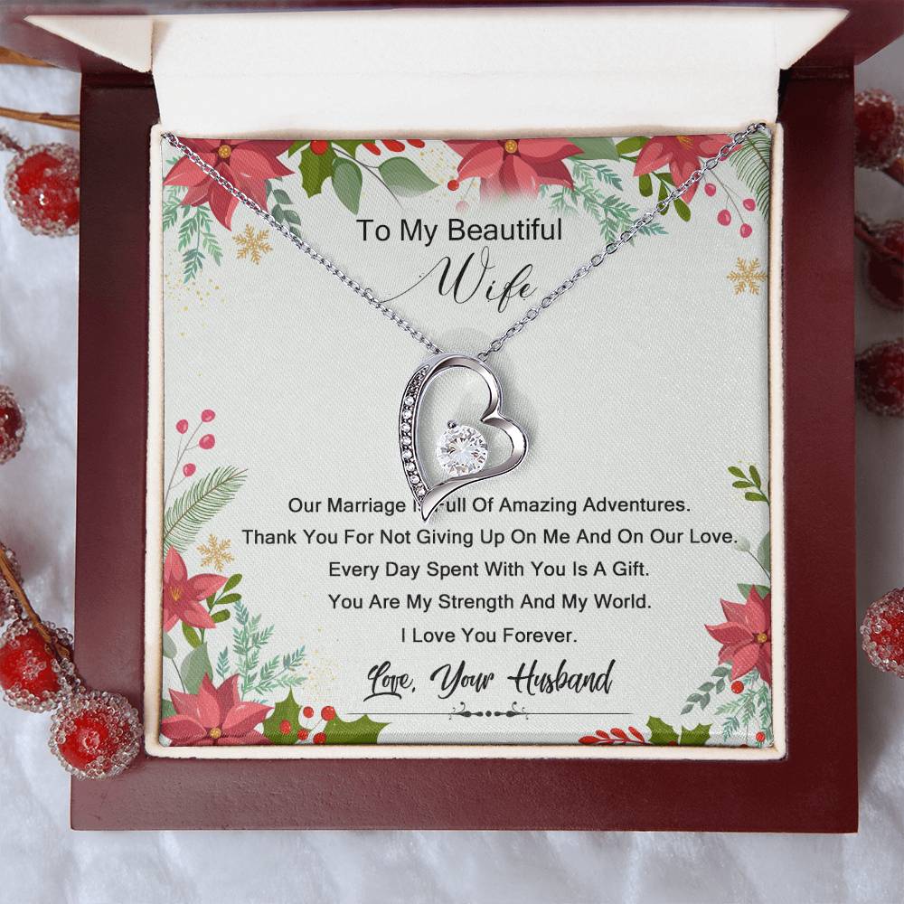 To My Wife 1 Forever Love Necklace