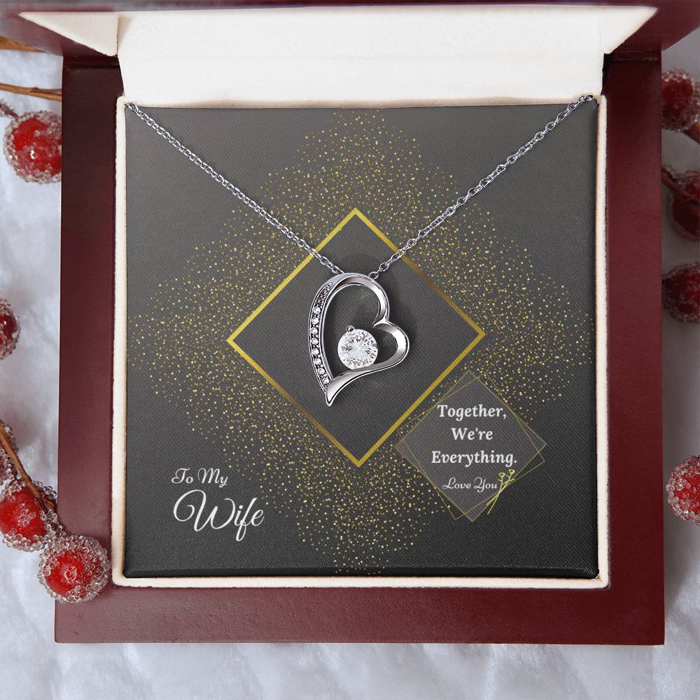 Luxury Collection 2 With Free Gift Box Gift For Wife From Husband Forever Love Necklace