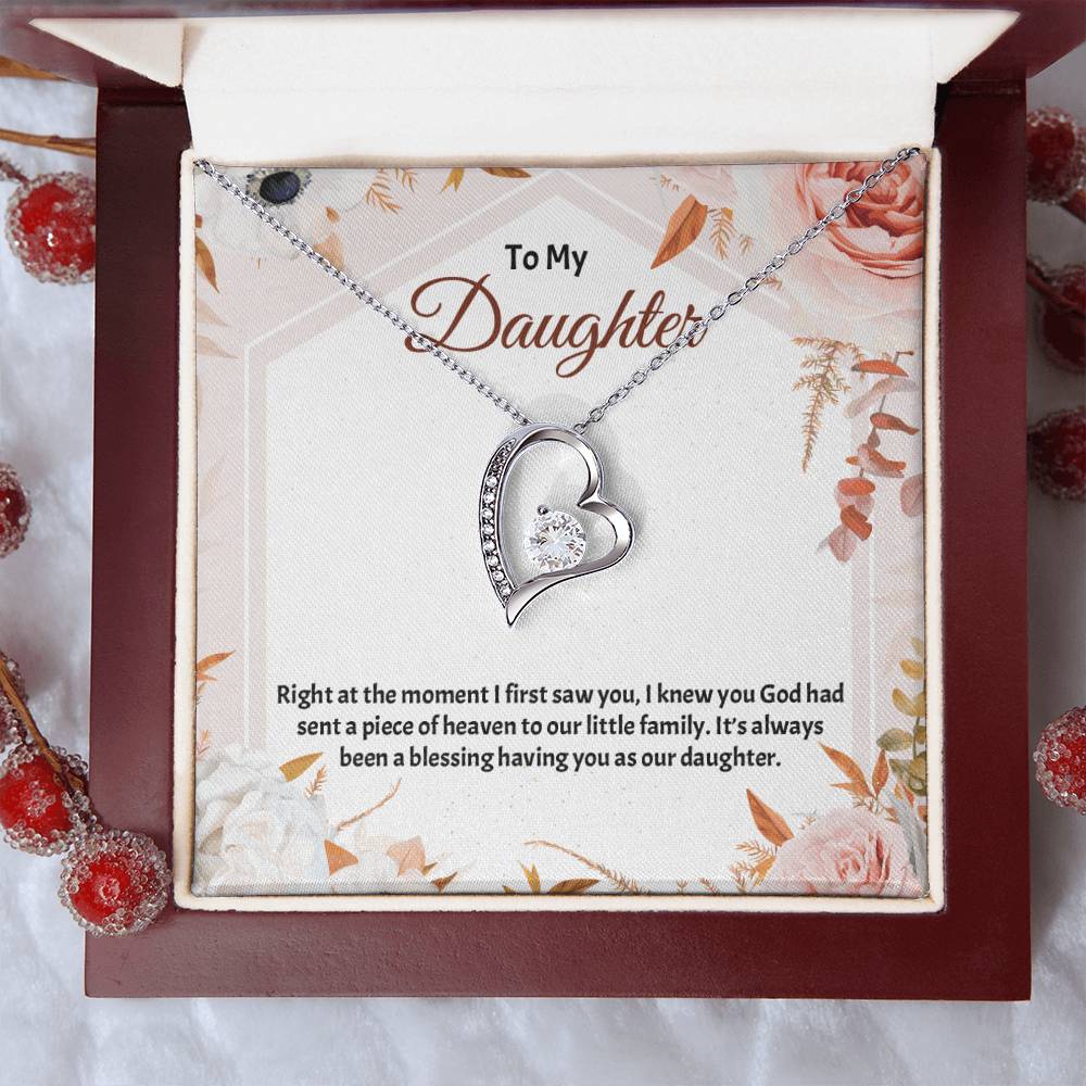 To My Daughter Necklace Father Daughter Necklace Father To Daughter Birthday Gift Gifts To Daughter From Dad Dad To Daughter Necklace (3) Forever Love Necklace