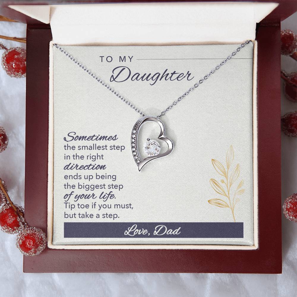To My Daughter Love Your Dad A Prayer For My Daughter Father To Daughter Birthday Gift Forever Love Necklace