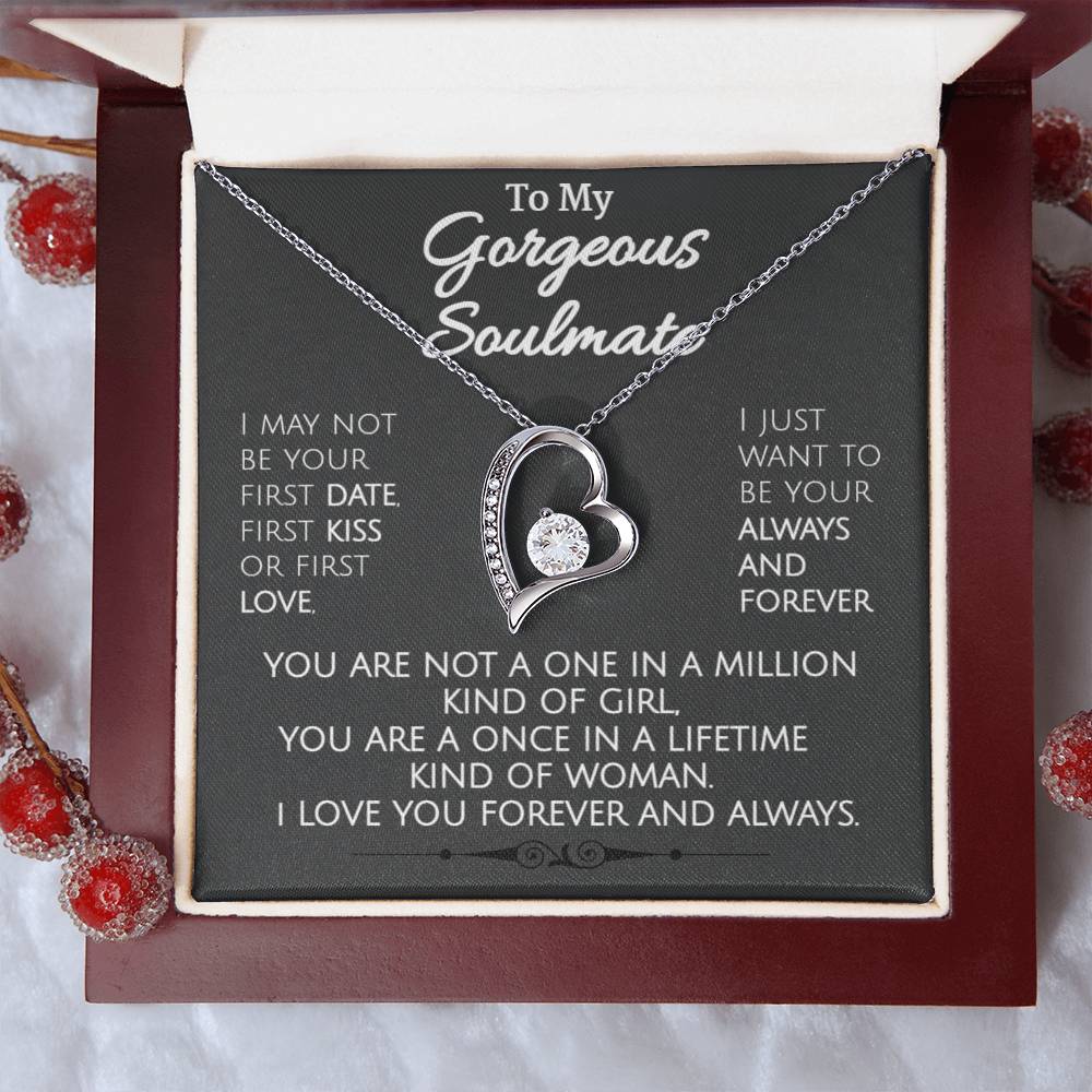 Stunning Necklace To My Gorgeous Soulmate 1 Forever Love Necklace