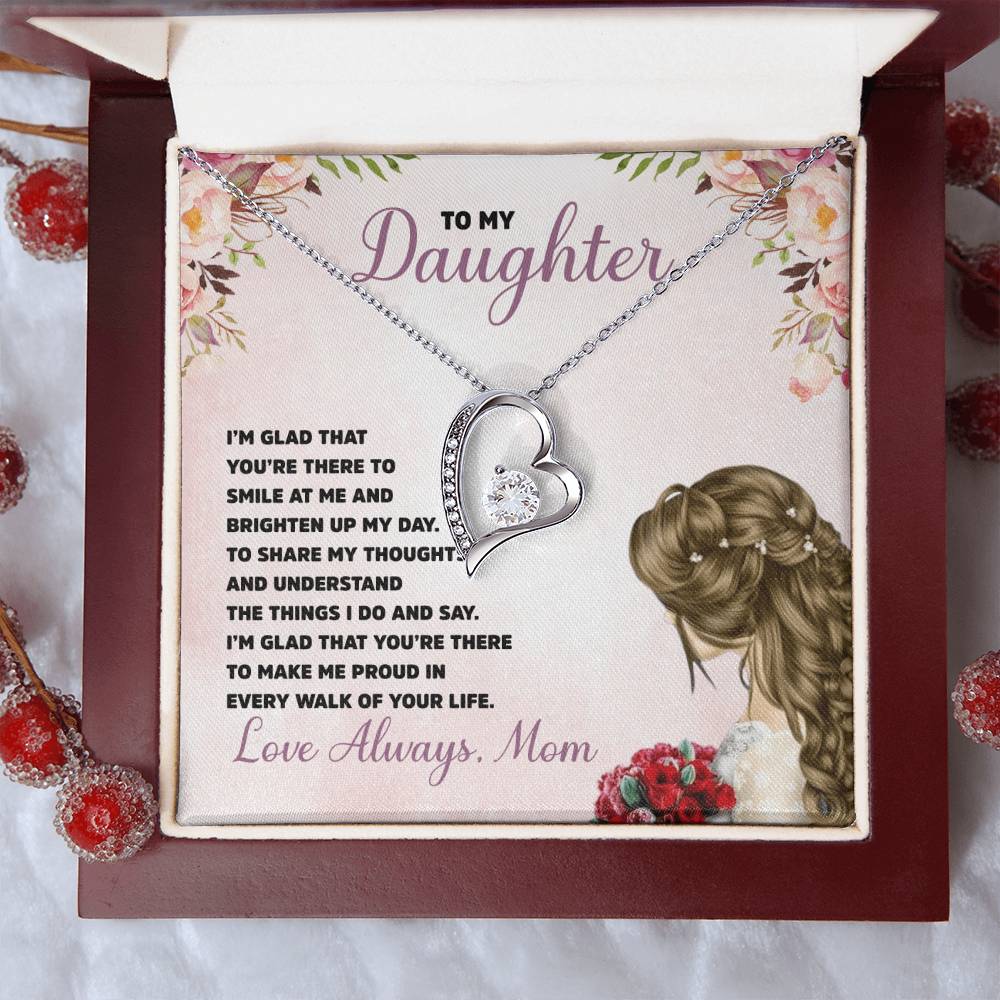 To My Daughter - Forever Love Necklace 1 Forever Love Necklace