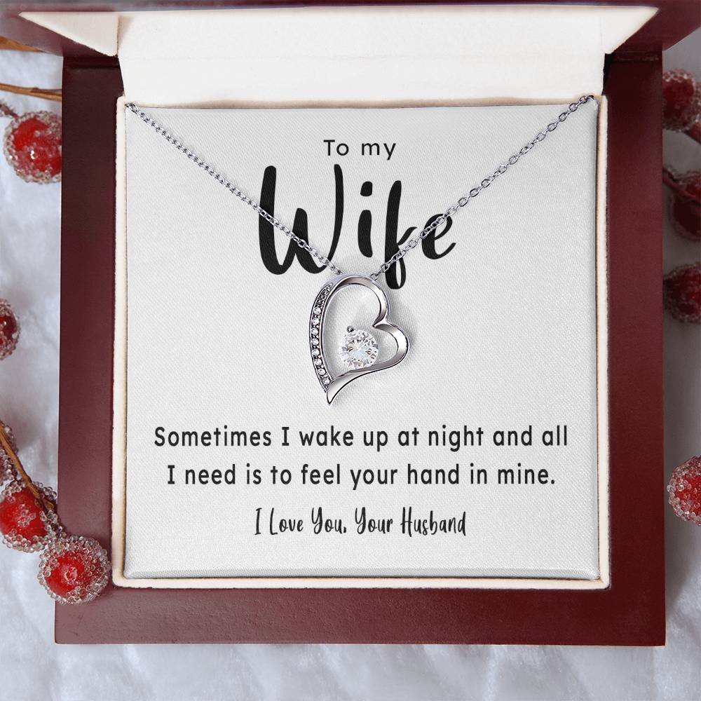 Gift For Wife Your Hand In Mine 1 Forever Love Necklace