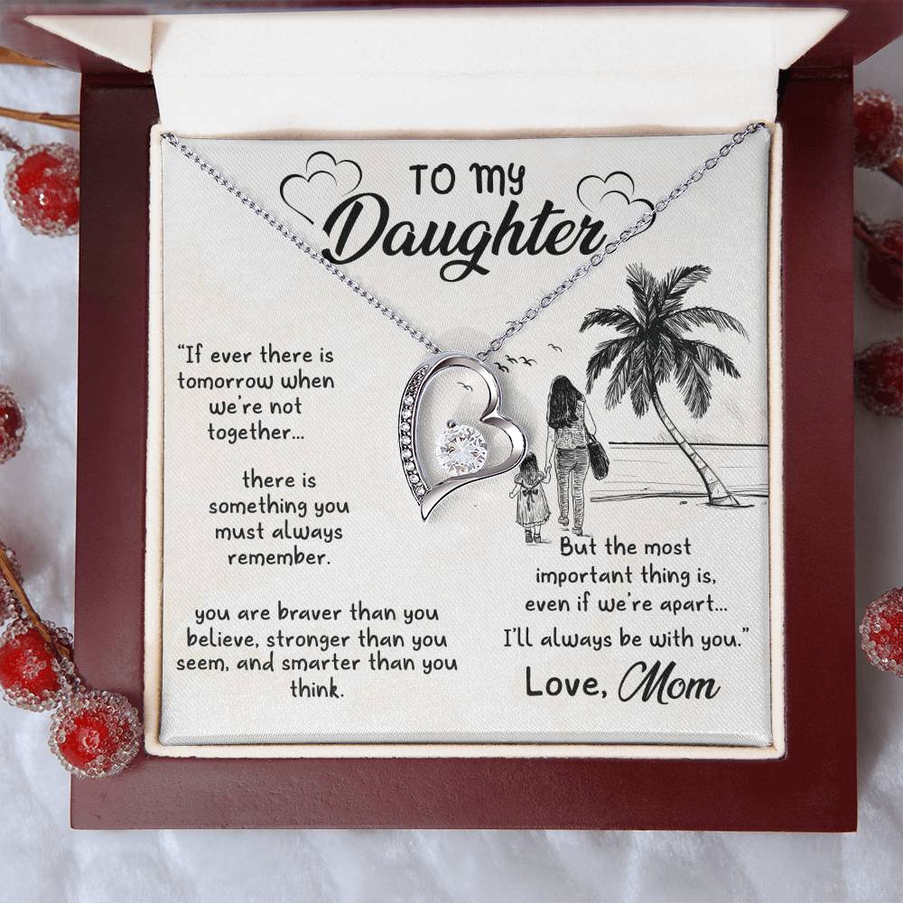 Gift For Daughter From Mom Someday When Pages Of My Life Ends Daughter Necklace Gift For Daughter Daughter Jewelry Mother Daughter Forever Love Necklace