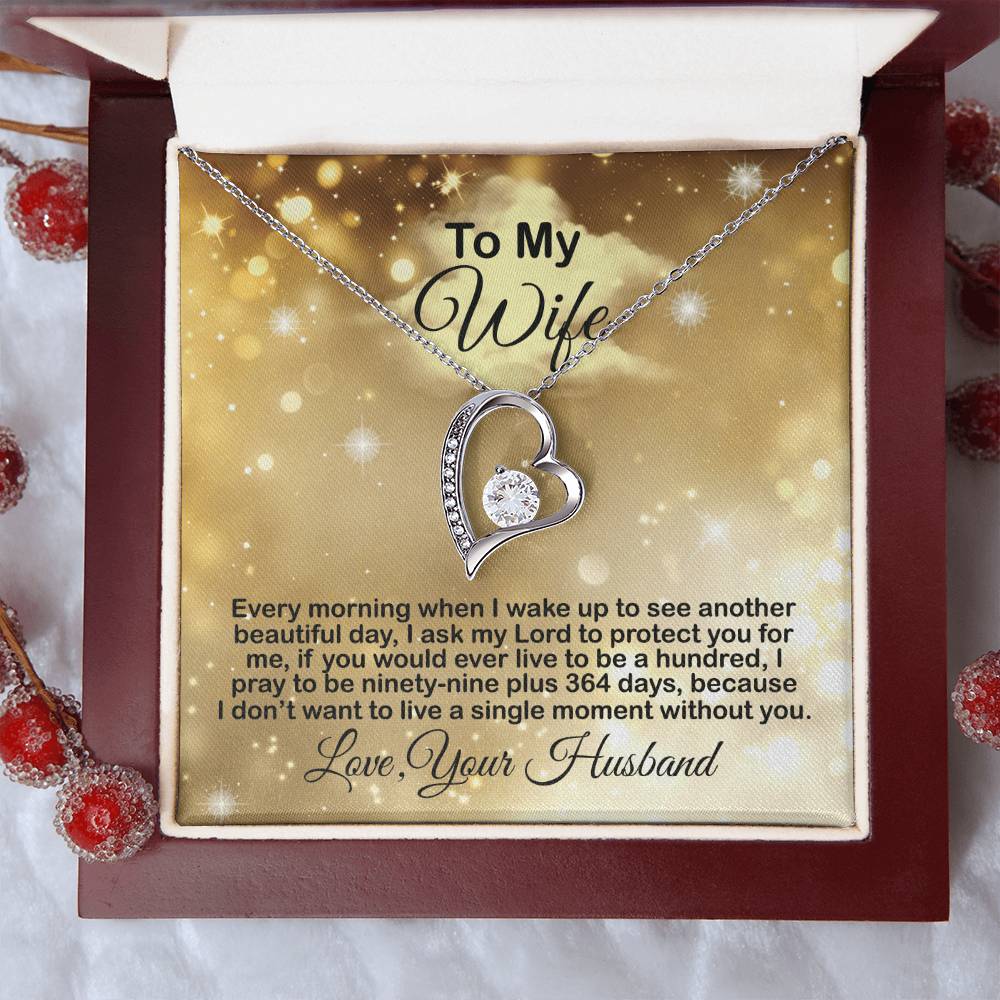 Gift Present For Wife Anniversary Birthday Valentine Gift For Wife From Husband Gift For Wife From Husband Forever Love Necklace