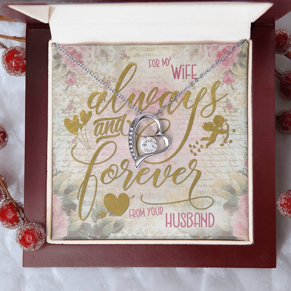 Always And Forever Forever Love Necklace To My Wife Forever Love Necklace