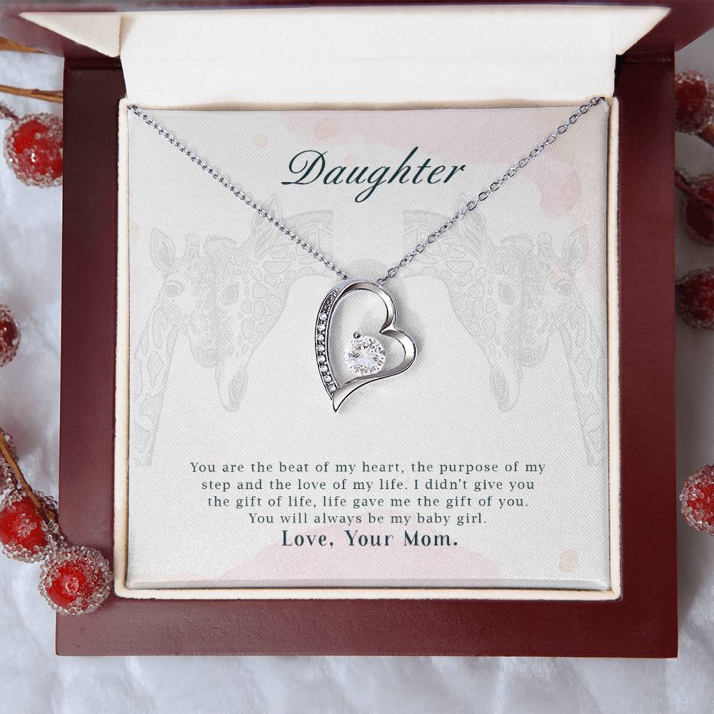 To My Daughter Beautiful Chapters Forever Love Necklace Daughter Necklace Gift For Daughter Xmas Christmas Daughter Gift From Mom 3 Forever Love Necklace
