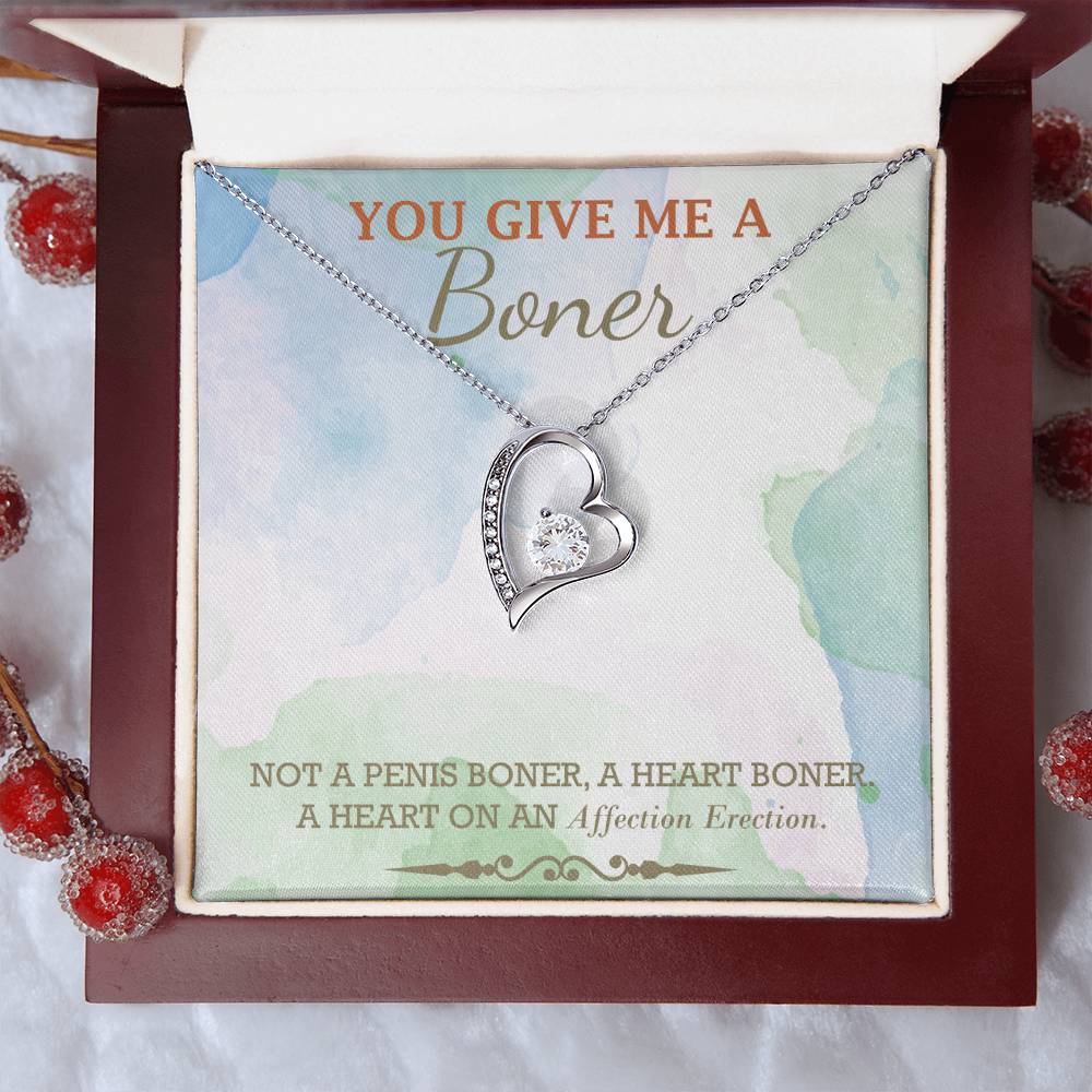 Almost Gone You Give Me A Boner Necklace Funny Gag Gifts For My Soulmate Funny Christmas Gifts Gag Gift For Her Unique Funny Birthday Gifts For Her Forever Love Necklace