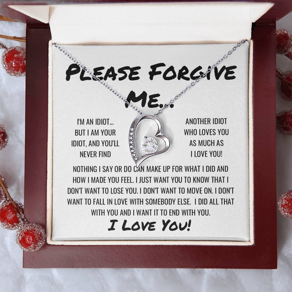 Sorry Forgive Me Apology Necklace 1 Forever Love Necklace