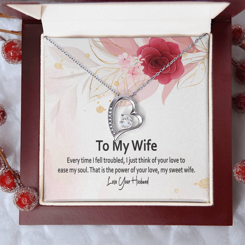 To My Wife-Best Jewelry Gift For Wife Gifts For Wife Forever Love Necklace