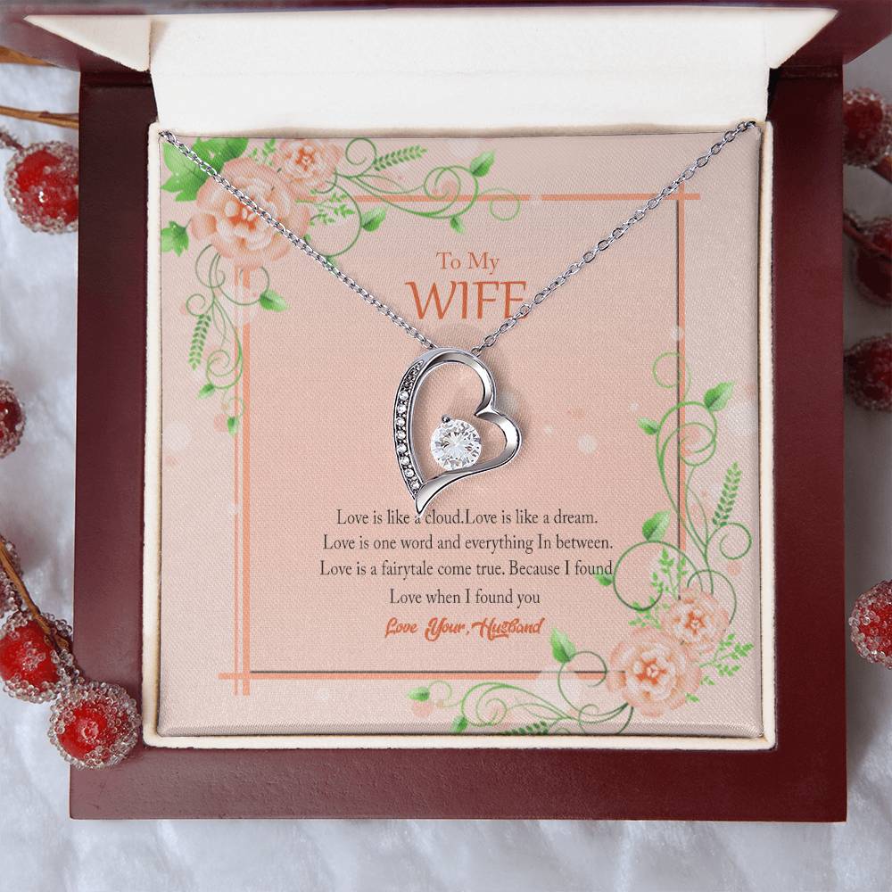Gift For Wife Love Is Like A Cloud Necklace 1 Forever Love Necklace